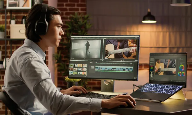 Video editor working with multi-camera footage